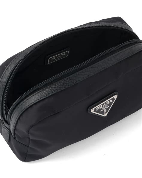 trousse toilette prada|Trousse de toilette en Saffiano Noir .